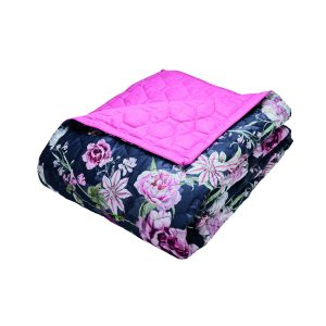 Couvre-lit satin de coton Eclat nocturne