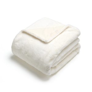 Plaid imitation fourrure