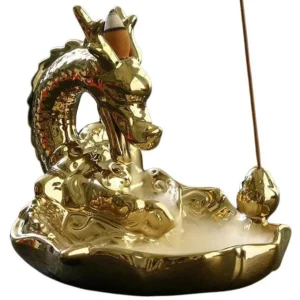 Porte-Encens Dragon  Dorure Resplendissante