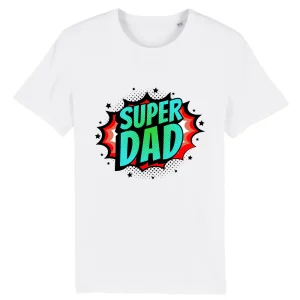 T-shirt manches courtes-logo Super papa