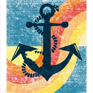 Affiche Ancre 30X40cm