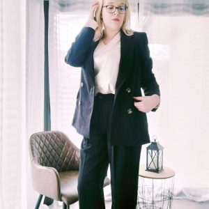 Pantalon tailleur Droit Agapanthe