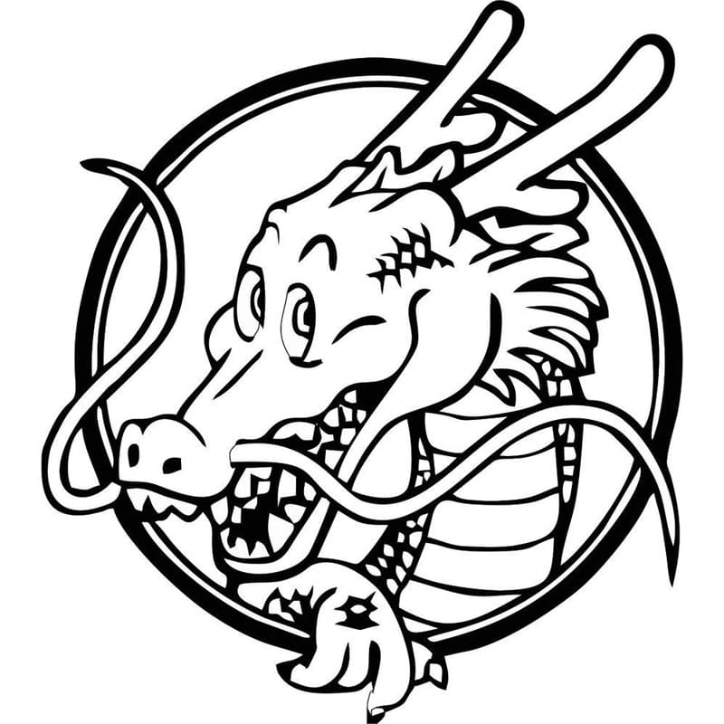 Autocollant Tête de Dragon – Image 2