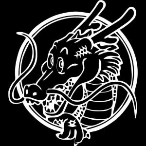 Autocollant Tête de Dragon