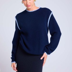 Bertille bleu marine bleu ciel