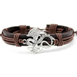 Bracelet Dragon  (Cuir)