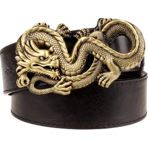 Ceinture Dragon  Chinois  (Cuir de vachette)