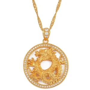 Pendentif Dragon  d'Or