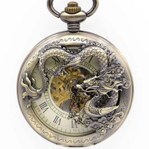 Pendentif Dragon  Steampunk (Acier)