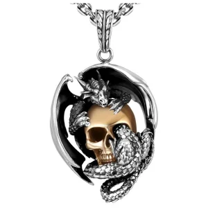 Pendentif Dragon  & Crane (Argent)