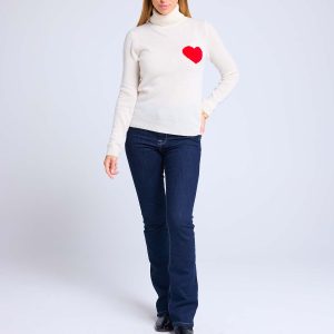 High Heart blanc rouge