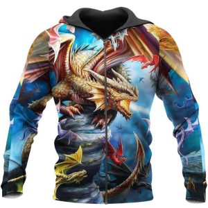 Sweat à Capuche Dragon 3D