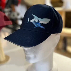 CASQUETTE BLEU MARINE REQUIN SURF IMPRIME