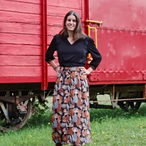 jupe longue imprimé floral