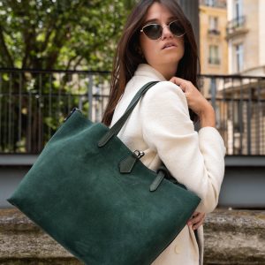 Elix Suede Vert Bouteille