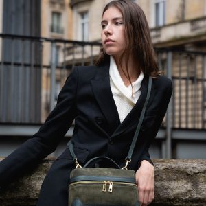 Grand Simos Suede Vert Bouteille