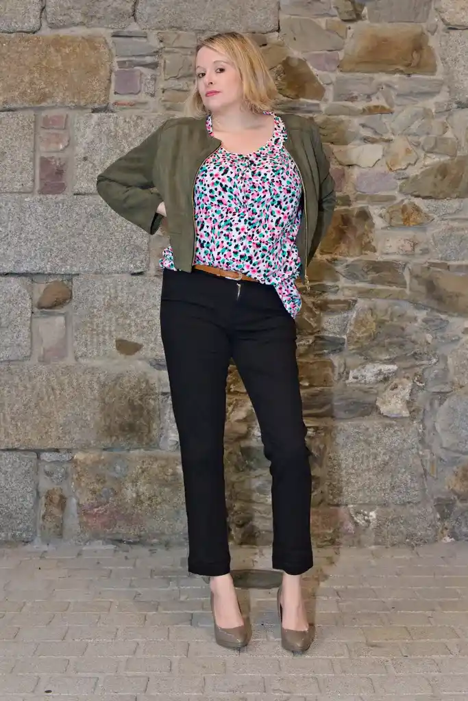 Pantalon chino taille haute Daphnes – Image 2