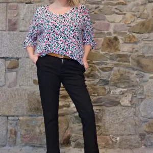 Pantalon chino taille haute Daphnes