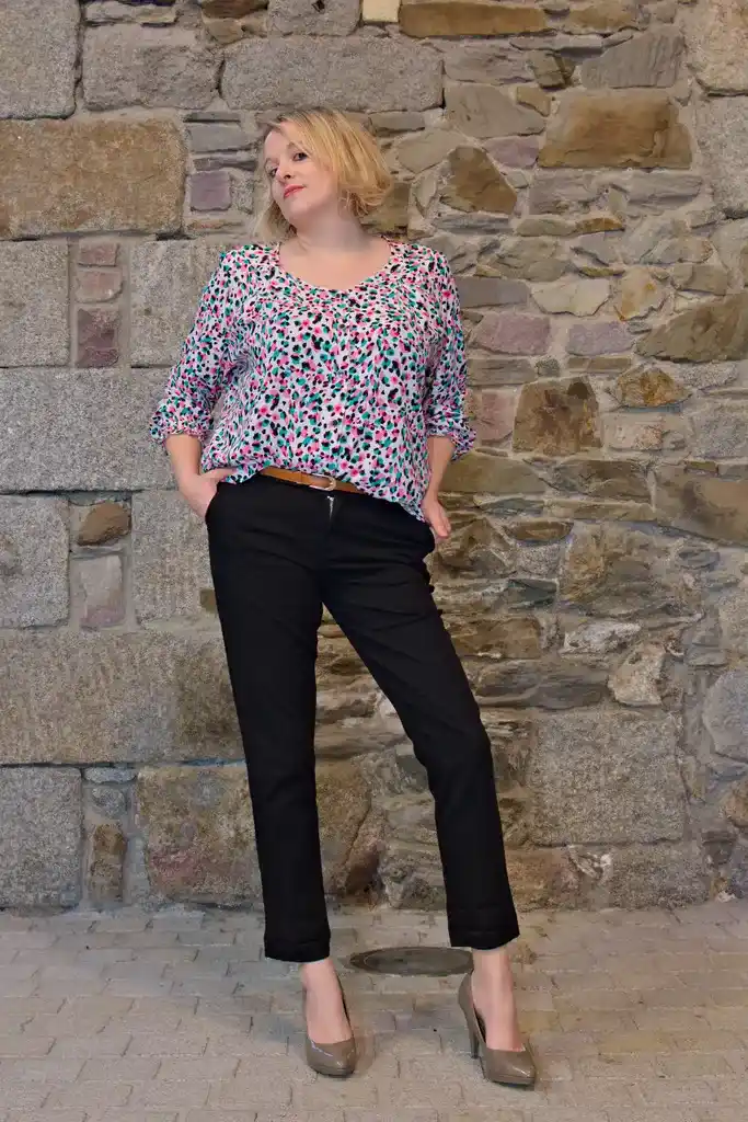 Pantalon chino taille haute Daphnes – Image 4