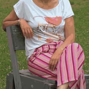 Pantalon fluide rayures Pieris