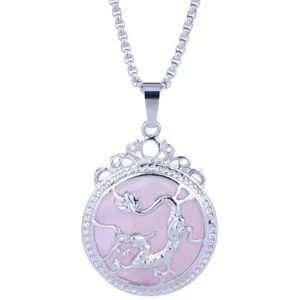Pendentif Dragon  Rose Pur