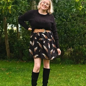 Pull ajouré noir : Bergénie