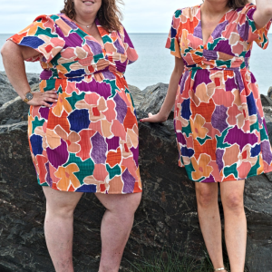 Robe courte à motif