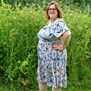 Robe à imprimé lavandes