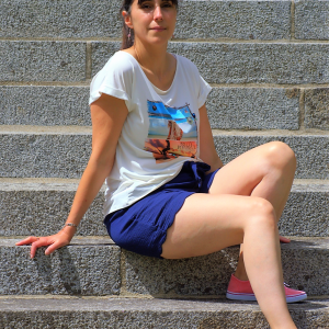 Short Lys bleu marine