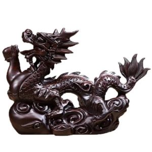 Statue Dragon  Courbes Magistrales (Bois)