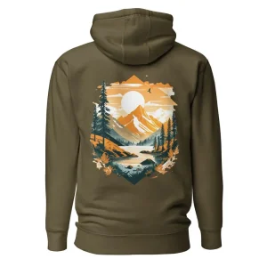 Sweat à capuche homme, imprimé au dos