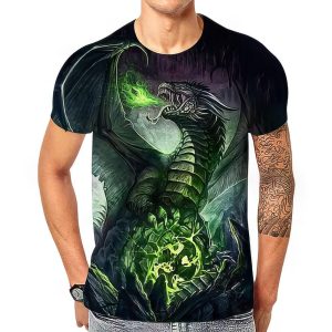 T-Shirt Dragon Vert