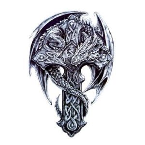 Tatouage Temporaire Dragon  Gothique