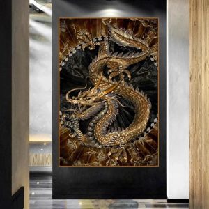 Toile Murale Dragon Chinois