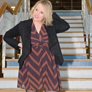 Veste noire suédine – Mahonias