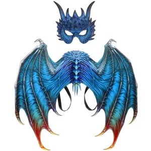 Ailes et Masque Dragon Bleu