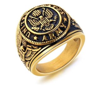 Bague Vintage  Homme US Army