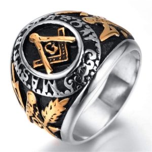 Bague Vintage  Maçonnique Homme