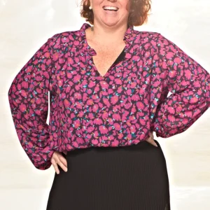 Blouse fluide fleurie femme