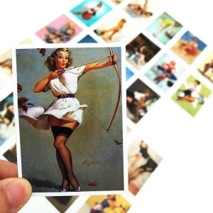 Stickers Vintage Bomber pin Up Girl