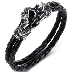 Bracelet Dragon  Ailes Magiques (Cuir)
