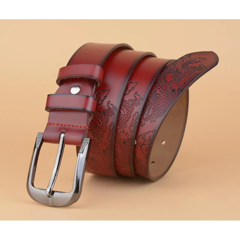 Ceinture Dragon Enflammé (Cuir de vachette) – Image 3