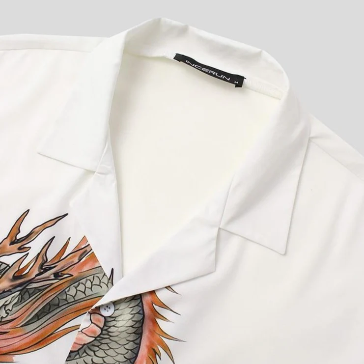 Chemise Blanche Dragon et Tigre – Image 5