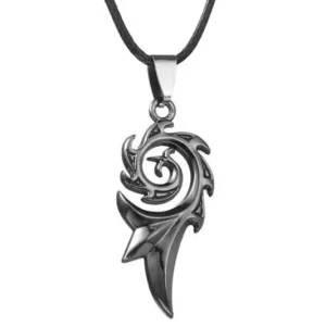 Pendentif Dragon Flamme d'Amour (Acier)