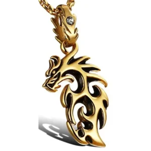 Pendentif Dragon  Punk (Acier)