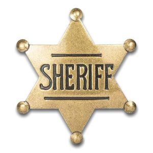Badge Vintage Cowboy Sheriff