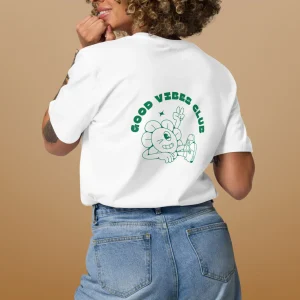 T-shirt en coton bio "Good Vibes Club"