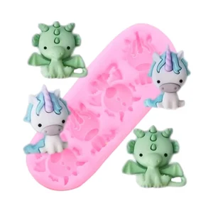 Moule à Gâteau Dragon  & Licorne