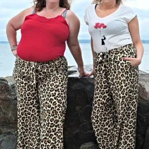 Pantalon leopard fluide