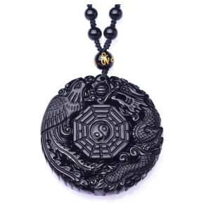 Pendentif Dragon  Symbiotique Yin Yang